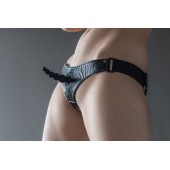 Черные трусики Better с анальной насадкой - 8 см. - Lola Games - купить с доставкой в Калининграде