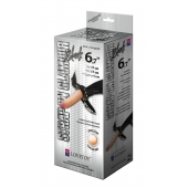 Пояс-трусики с насадкой Glamour - 17 см. - LOVETOY (А-Полимер) - купить с доставкой в Калининграде
