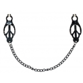 Зажимы на соски Darkside с цепочкой - Lola Games - купить с доставкой в Калининграде