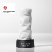 Белый 3D мастурбатор POLYGON - Tenga - в Калининграде купить с доставкой