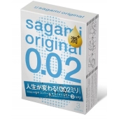 Ультратонкие презервативы Sagami Original 0.02 Extra Lub с увеличенным количеством смазки - 3 шт. - Sagami - купить с доставкой в Калининграде
