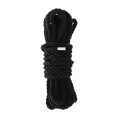 Черная веревка для шибари DELUXE BONDAGE ROPE - 5 м. - Dream Toys - купить с доставкой в Калининграде