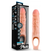 Телесный реалистичный фаллоудлинитель 9 Inch Silicone Cock Sheath Penis Extender - 22,86 см. - Blush Novelties - в Калининграде купить с доставкой