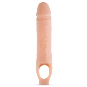 Телесный реалистичный фаллоудлинитель 10 Inch Silicone Cock Sheath Penis Extender - 25,4 см. - Blush Novelties - в Калининграде купить с доставкой