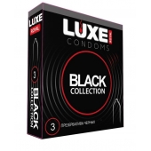 Черные презервативы LUXE Royal Black Collection - 3 шт. - Luxe - купить с доставкой в Калининграде