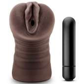 Коричневый мастурбатор-вагина Hot Chocolate Brianna - Blush Novelties - в Калининграде купить с доставкой