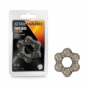 Дымчатое эрекционное кольцо Stay Hard Thick Bead Cock Ring - Blush Novelties - в Калининграде купить с доставкой