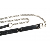 Черный ошейник с поводком Wild - Lola Games - купить с доставкой в Калининграде