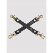 Черный фиксатор для манжет Bound to You Faux Leather Hogtie - Fifty Shades of Grey - купить с доставкой в Калининграде