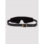 Черная плотная маска на глаза Bound to You Faux Leather Blindfold - Fifty Shades of Grey - купить с доставкой в Калининграде
