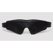 Черная плотная маска на глаза Bound to You Faux Leather Blindfold - Fifty Shades of Grey - купить с доставкой в Калининграде