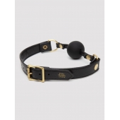 Черный кляп-шар Bound to You Faux Leather Ball Gag - Fifty Shades of Grey - купить с доставкой в Калининграде
