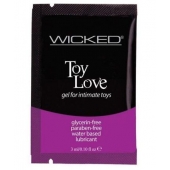 Лубрикант на водной основе для использования с игрушками WICKED Toy Love - 3 мл. - Wicked - купить с доставкой в Калининграде