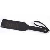 Черная гладкая шлепалка SEX - 35 см. - Sitabella - купить с доставкой в Калининграде