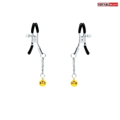 Оригинальные зажимы на соски с желтыми шариками - Notabu - купить с доставкой в Калининграде