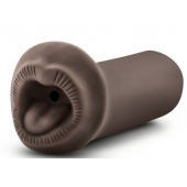 Коричневый мастурбатор-ротик Naughty Nicole - Blush Novelties - в Калининграде купить с доставкой