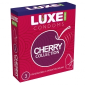 Презервативы с ароматом вишни LUXE Royal Cherry Collection - 3 шт. - Luxe - купить с доставкой в Калининграде