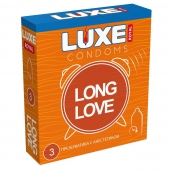 Презервативы с продлевающим эффектом LUXE Royal Long Love - 3 шт. - Luxe - купить с доставкой в Калининграде