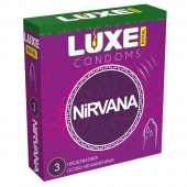 Презервативы с увеличенным количеством смазки LUXE Royal Nirvana - 3 шт. - Luxe - купить с доставкой в Калининграде