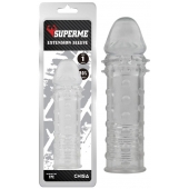 Прозрачная реалистичная насадка на пенис Extra Texture Sleeve - 16,2 см. - Chisa - в Калининграде купить с доставкой
