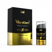Жидкий интимный гель с эффектом вибрации Vibration! Vodka Energy - 15 мл. - INTT - купить с доставкой в Калининграде
