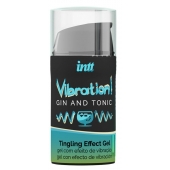 Жидкий интимный гель с эффектом вибрации Vibration! Gin   Tonic - 15 мл. - INTT - купить с доставкой в Калининграде