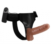 Страпон на трусиках с вибрацией Ultra Passionate Harness - 16 см. - Baile - купить с доставкой в Калининграде