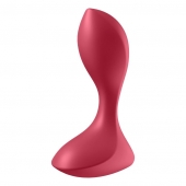 Красный вибромассажёр простаты Satisfyer Backdoor Lover - 14 см. - Satisfyer - в Калининграде купить с доставкой