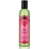 Массажное масло Naturals Strawberry Dreams с ароматом клубники - 236 мл. - Kama Sutra - купить с доставкой в Калининграде