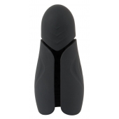 Черный силиконовый вибромастурбатор с нагревом Masturbator with 2 Functions - Orion - в Калининграде купить с доставкой