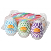 Набор из 6 мастурбаторов Tenga EGG IV с различным рельефом - Tenga - в Калининграде купить с доставкой