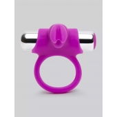 Лиловое виброкольцо с пультом ДУ Remote Control Cock Ring - Happy Rabbit - в Калининграде купить с доставкой