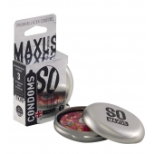 Экстремально тонкие презервативы в железном кейсе MAXUS Extreme Thin - 3 шт. - Maxus - купить с доставкой в Калининграде