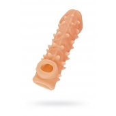 Телесная закрытая насадка с пупырышками Cock Sleeve Size M - 15,6 см. - KOKOS - в Калининграде купить с доставкой