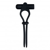 Черное эрекционное лассо с вибропулей Black Tie Affair - Zero Tolerance - в Калининграде купить с доставкой