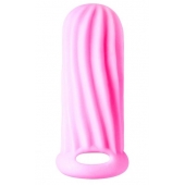 Розовый фаллоудлинитель Homme Wide - 11 см. - Lola Games - в Калининграде купить с доставкой
