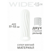 Белый фаллоудлинитель Homme Wide - 13 см. - Lola Games - в Калининграде купить с доставкой