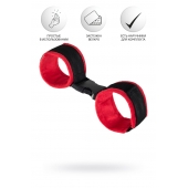 Красно-черные велюровые оковы Anonymo - ToyFa - купить с доставкой в Калининграде