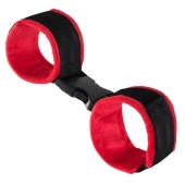 Красно-черные велюровые оковы Anonymo - ToyFa - купить с доставкой в Калининграде