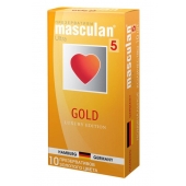 Презервативы Masculan Ultra Gold с золотым напылением и ароматом ванили - 10 шт. - Masculan - купить с доставкой в Калининграде