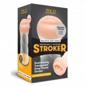 Мастурбатор-ротик ZOLO DEEP THROAT - Zolo - в Калининграде купить с доставкой
