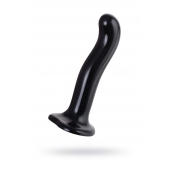 Черный стимулятор для пар P G-Spot Dildo Size L - 19 см. - Strap-on-me - в Калининграде купить с доставкой
