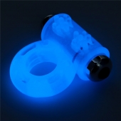 Голубое, светящееся в темноте эрекционное виброкольцо Lumino Play Vibrating Penis Ring - Lovetoy - в Калининграде купить с доставкой