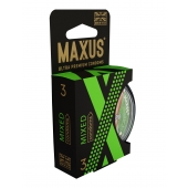 Презервативы в пластиковом кейсе MAXUS AIR Mixed - 3 шт. - Maxus - купить с доставкой в Калининграде