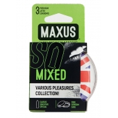 Презервативы в пластиковом кейсе MAXUS AIR Mixed - 3 шт. - Maxus - купить с доставкой в Калининграде