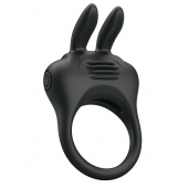 Черное эрекционное кольцо с вибрацией Davion - Baile - в Калининграде купить с доставкой