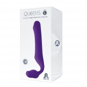 Фиолетовый безремневой страпон Queens L - Adrien Lastic - купить с доставкой в Калининграде