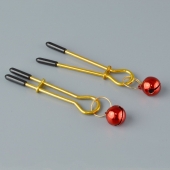 Золотистые зажимы с колокольчиками Gold - Sitabella - купить с доставкой в Калининграде