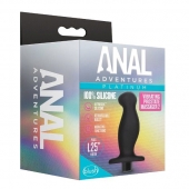 Черный анальный вибромассажёр Silicone Vibrating Prostate Massager 02 - 10,8 см. - Blush Novelties - в Калининграде купить с доставкой