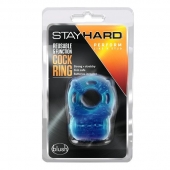 Голубое эрекционное виброкольцо Reusable 5 Function Cock Ring - Blush Novelties - в Калининграде купить с доставкой